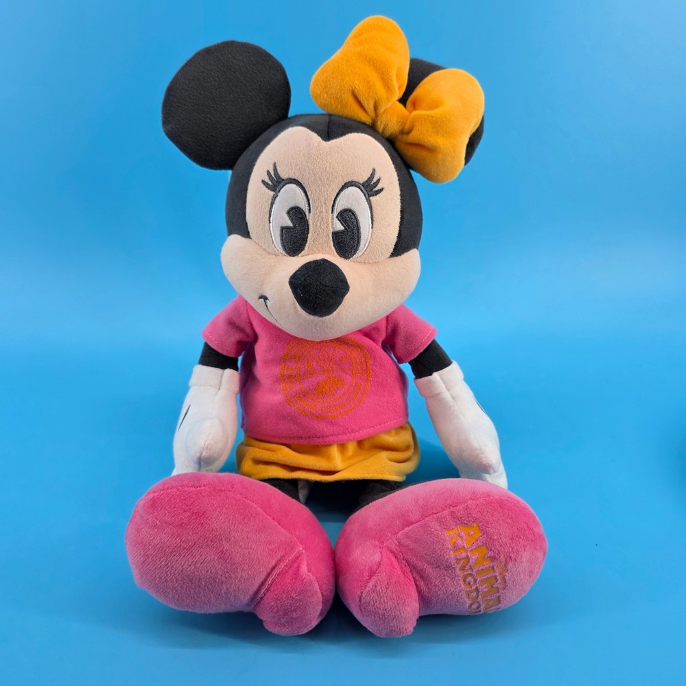 Disney Parks Minnie Mouse Animal Kingdom Dino Institute Plush 13"